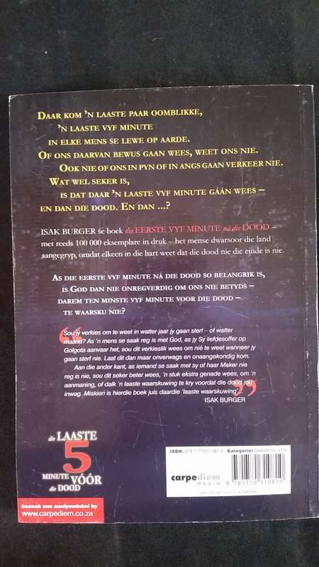 Die Laaste 5 Minute voor die Dood . (Sagteband)